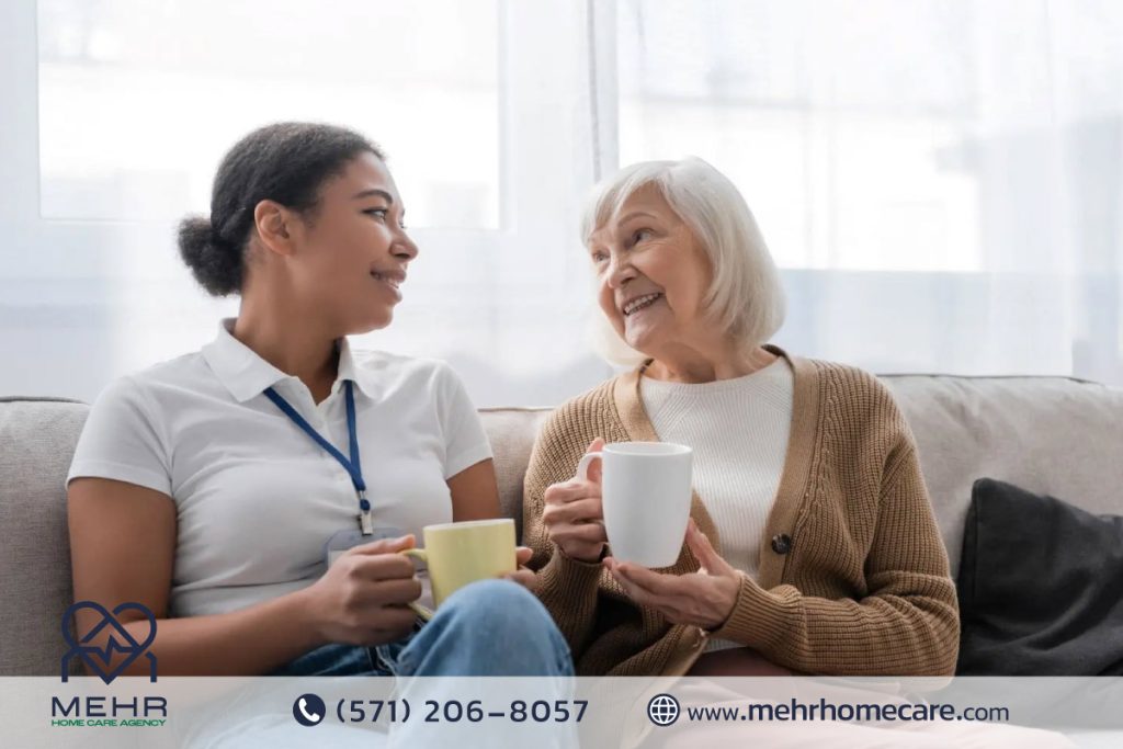 Caregiver helping an elderly person enjoy a balanced meal with attentive feeding assistance.